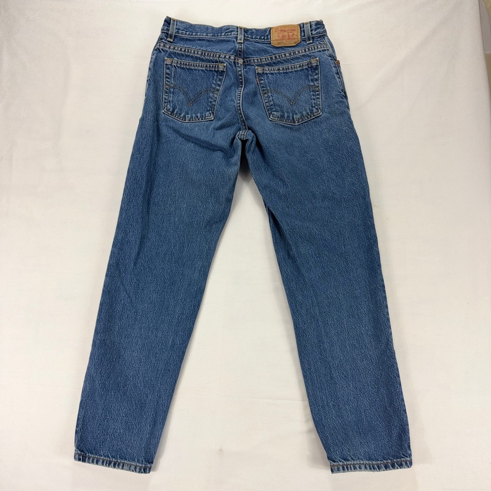 Levi's 550 Women's Classic Relaxed Tapered Jeans Medium Wash Cotton Size 12 - Picture 3 of 10